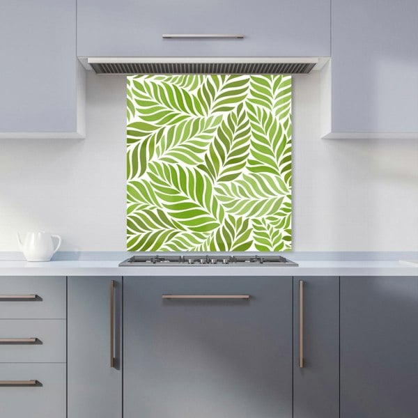 Warren Reed - Designer Green Leaf Pattern Kitchen Splashback