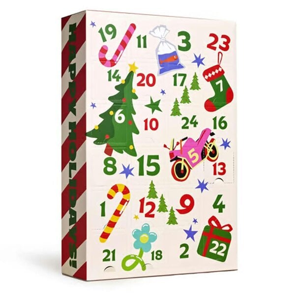Obasyhig Christmas Socks Advent Calendar 2026 - 24 pairs - Style 4
