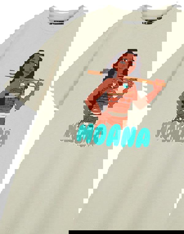 Disney Girls Beige Moana Short Sleeved T-Shirt