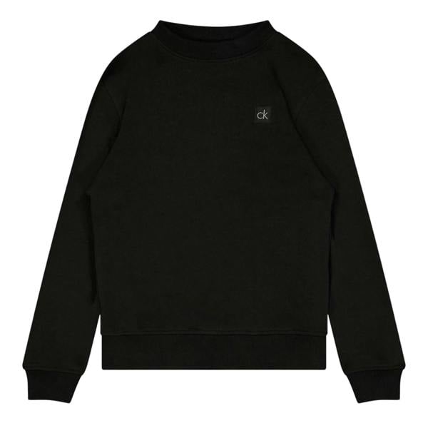 Calvin Klein Childrens/Kids Embroidered Logo Golf Sweatshirt - Black/Silver - 