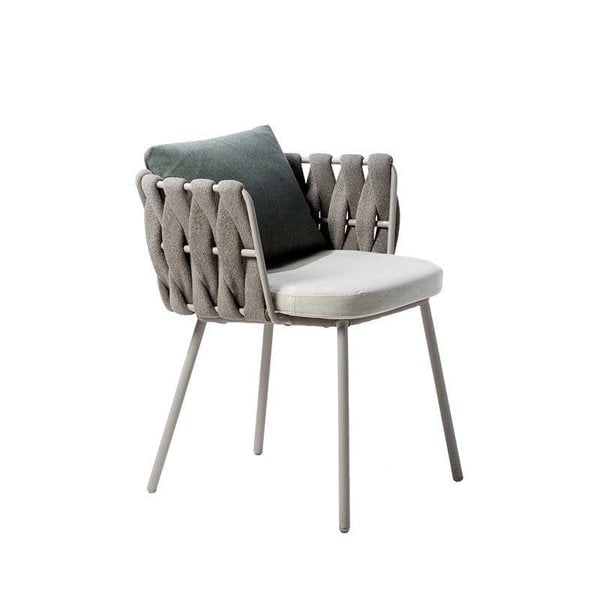 Vallee Rattan Outdoor Dining Table Set, Table With Six Dining Chairs-Weilai Concept-Table 240cm (with 6 chairs)-Dark Grey Back Cushion + Light Grey Seat Cushion-Weilai Concept