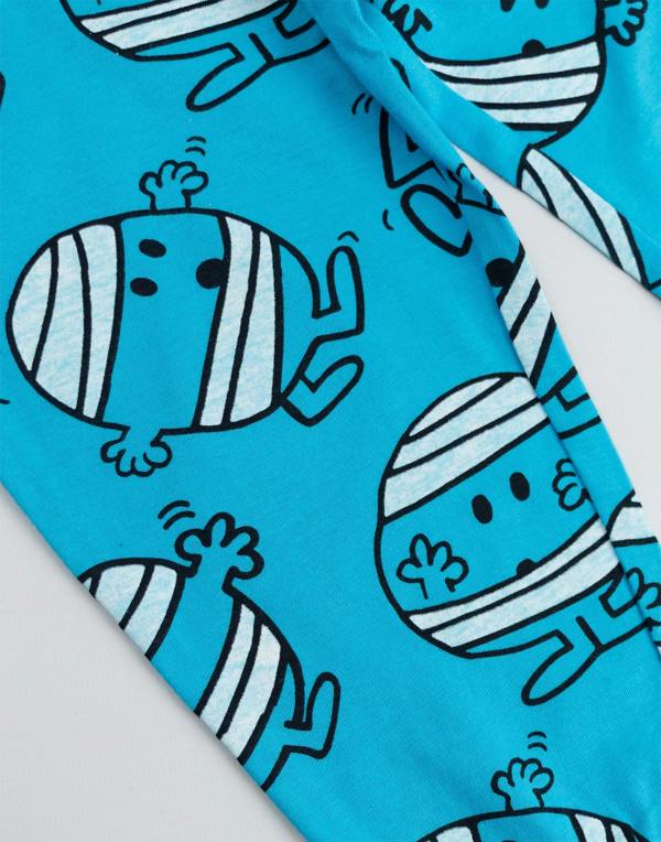 Mr. Men & Little Miss Boys Blue Mr Bump Long Sleeve Long Leg Pyjama Set