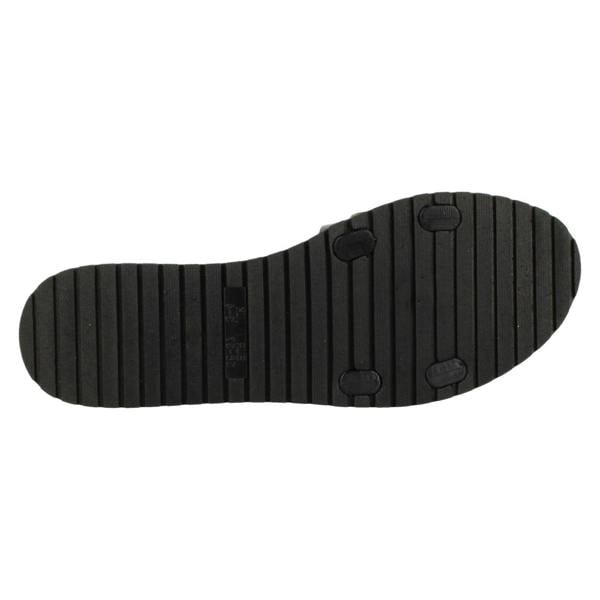 Savannah Ladies Savannah Flat Metal Detail Mules