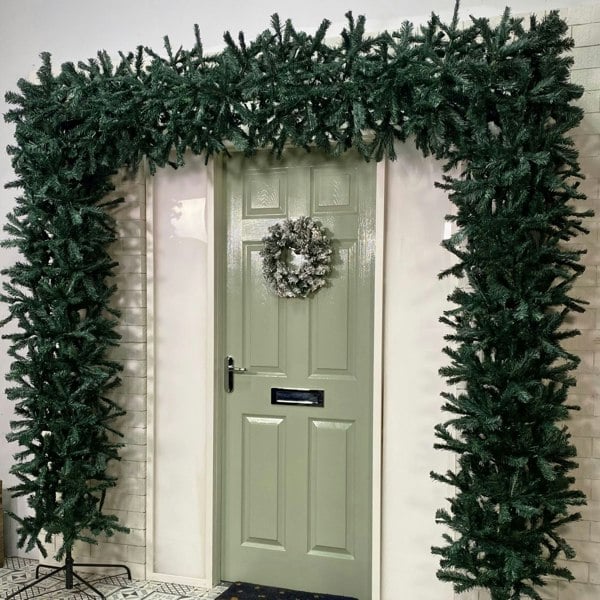 Samuel Alexander 8ft (2.4m) Indoor Outdoor Artificial Christmas Tree Arch in Green