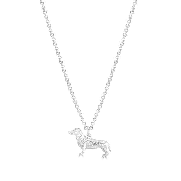 Mylee London Dachshund Silver Necklace - Personalised