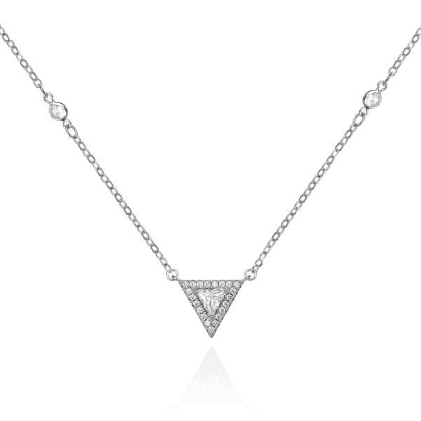 Trillion Pendant Pendant Necklace with Cubic Zirconia - namana.london