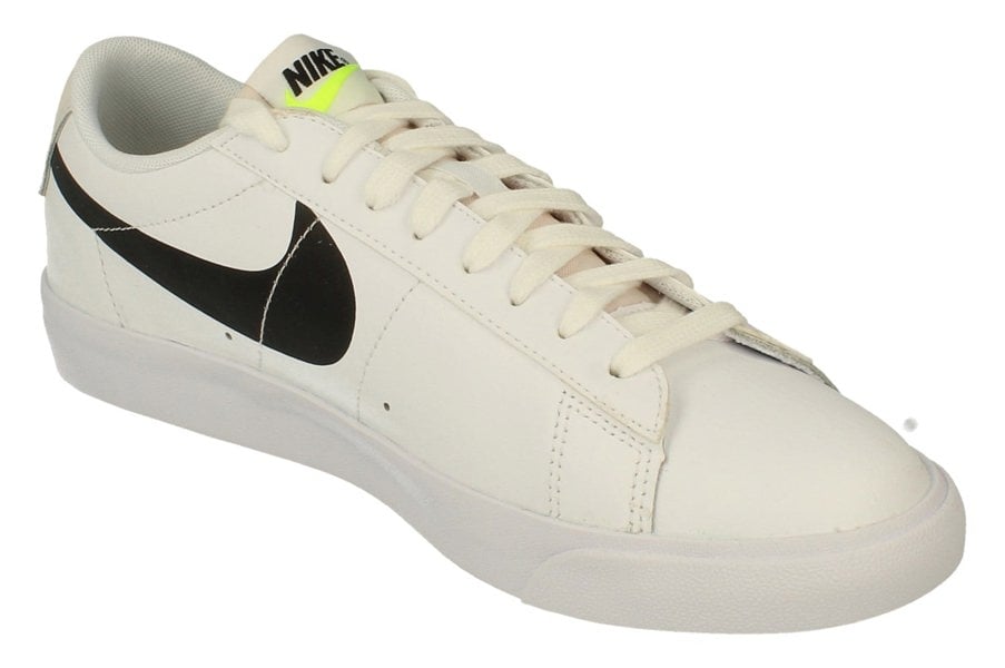 Nike Blazer Low Mens Trainers Da4652  100 - White Black Volt White 100 - Photo 3