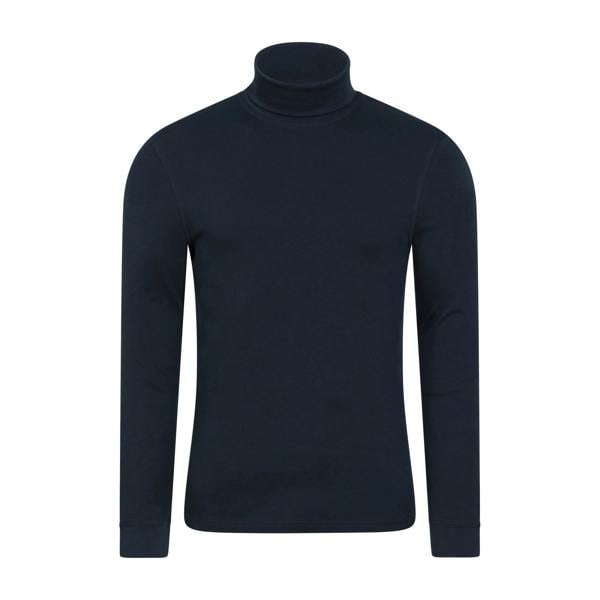 Mountain Warehouse Mens Meribel Cotton Thermal Top - Navy - 