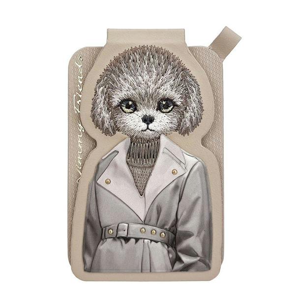 Nimmy Friends Nimmy Fashion & Cute Teddy Series Embroidery Magnetic Stand with MagSafe Brown - N-CXMC-ZJKT-14