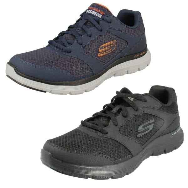 Skechers Mens Skechers Air Cooled Memory Foam Trainers Flex Advantage /232225