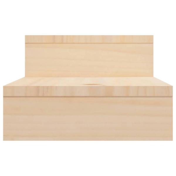 Berkfield Monitor Stand (52-101)x22x14 cm Solid Wood Pine
