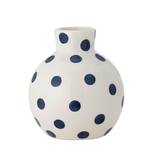 Love Frankie Blue Polka Dot Bud Vase
