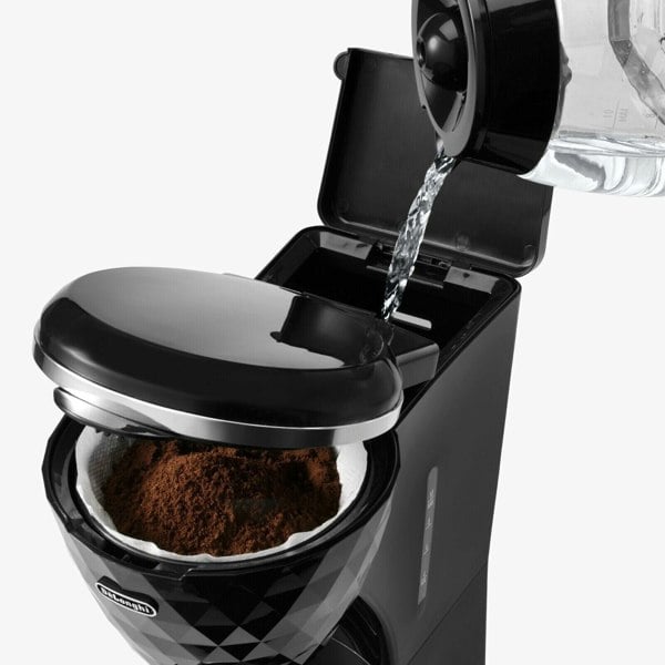 De’Longhi De'Longhi Brilliante ICMJ210.1BK 10-Cup Filter Ground Coffee Machine In Black