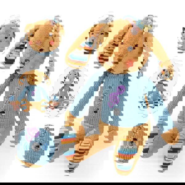 deAO Toys Interactive Baby Musical Plush Toy- Touch Sensor Stuffed Animal with Songs