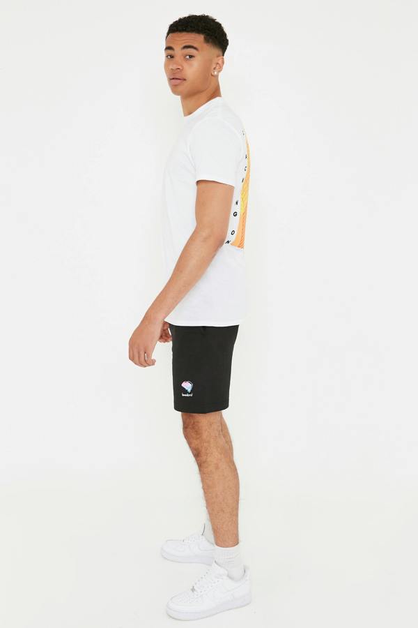 Smart Living Mens Love Island Tropical Back Print T-Shirt - White