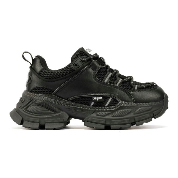 Buffalo Saturn Lace Women's Black Trainers