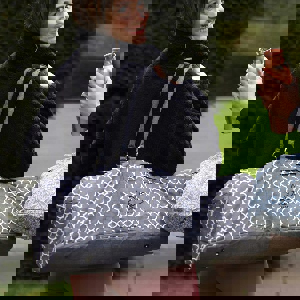 Fitness Mad Deluxe Yoga Kit Bag Over the Shoulder Straps - Grey