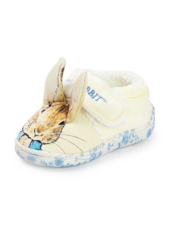 Peter Rabbit Unisex Kids Multicoloured Character Face Velcro Loafer Slippers
