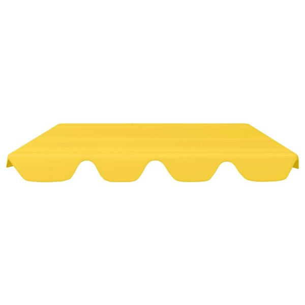 Berkfield Replacement Canopy for Garden Swing Yellow 188/168x110/145 cm