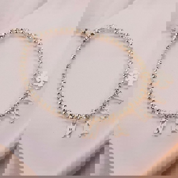 Personalised Silver Name Bracelet With Charm - MYLEE London