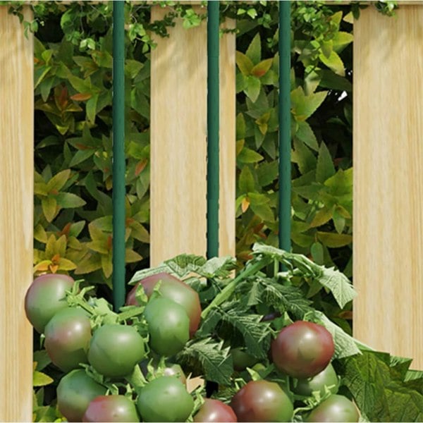 Berkfield Garden Plant Stakes 30 pcs Green 180 cm Steel