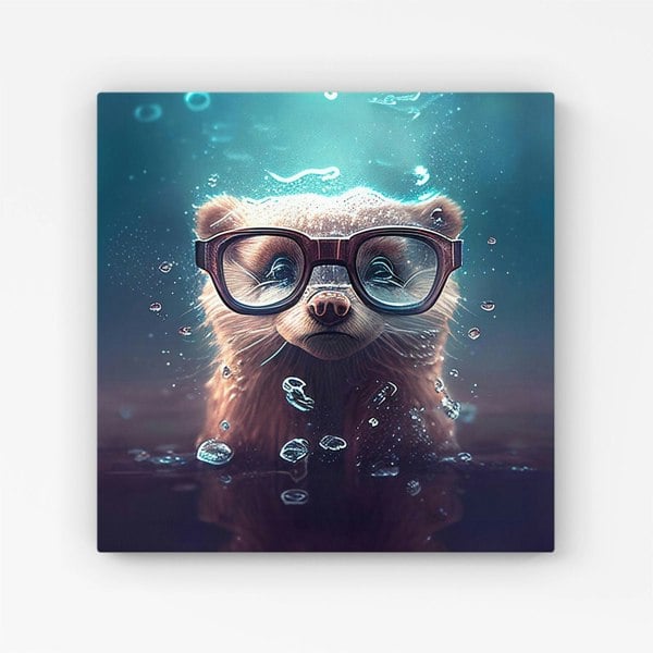 Warren Reed Ferret Splashart Water Canvas