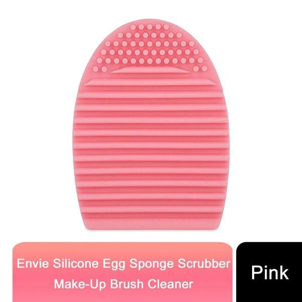 Aquarius Silicone Egg Makeup Sponge Scrubber Brush Cleaner Pink Reusable Tool