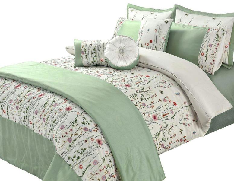Arabella Green Duvet Cover Set