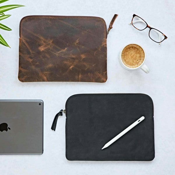Paper High Buffalo Leather Tablet Case