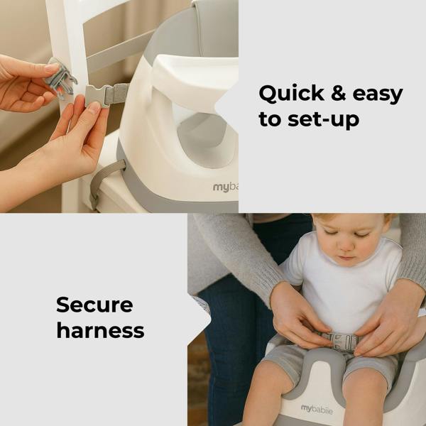 My Babiie MBHCB 2-in-1 Baby Booster Seat - Grey