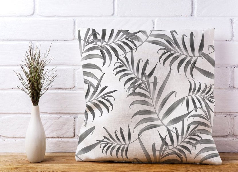 Warren Reed Hawaiian Style Palm Leaves Cushions