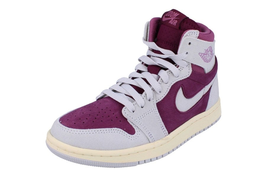 Nike Womens Air Jordan 1 Zm Air Cmft 2 Trainers Dv1305  600 - Bordeaux Neutral Grey 600 - Photo 0