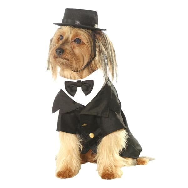 Bristol Novelty Dapper Dog Costume - Black/White - 