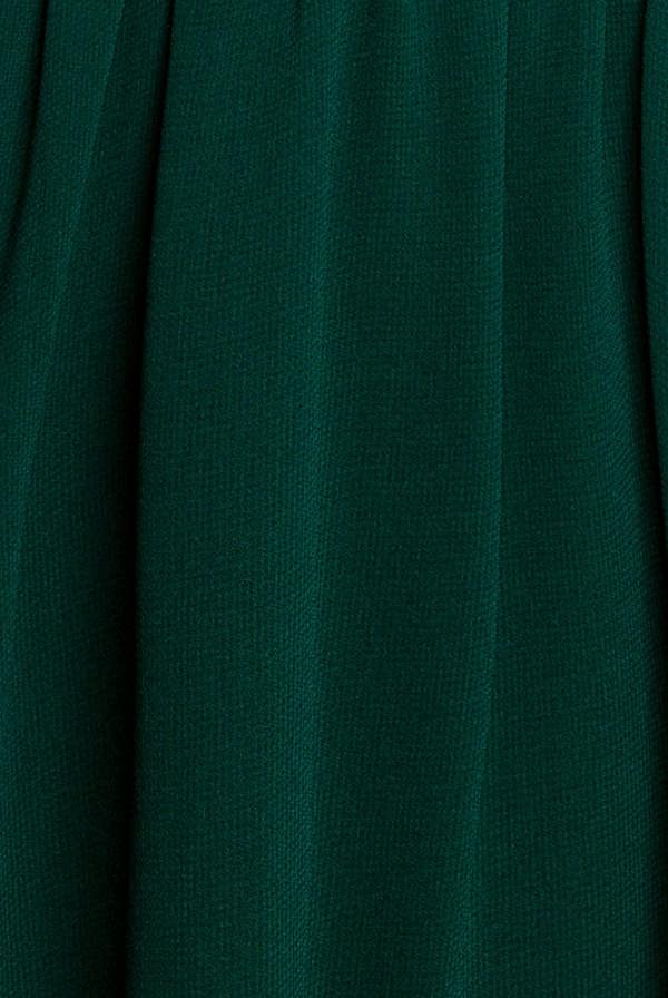 Chiffon Flutter Sleeve Wrap Midi Dress - Dark Green DR2555B