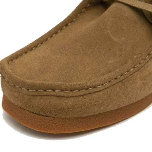 Clarks Originals Wallabee Evo Suede Shoes Dark Sand