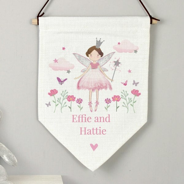 Personalised Memento Company Personalised Fairy Princess Wall Art Banner