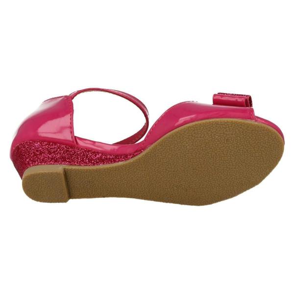 Spot On Girls Spot On Glitter Open Toe Sandals