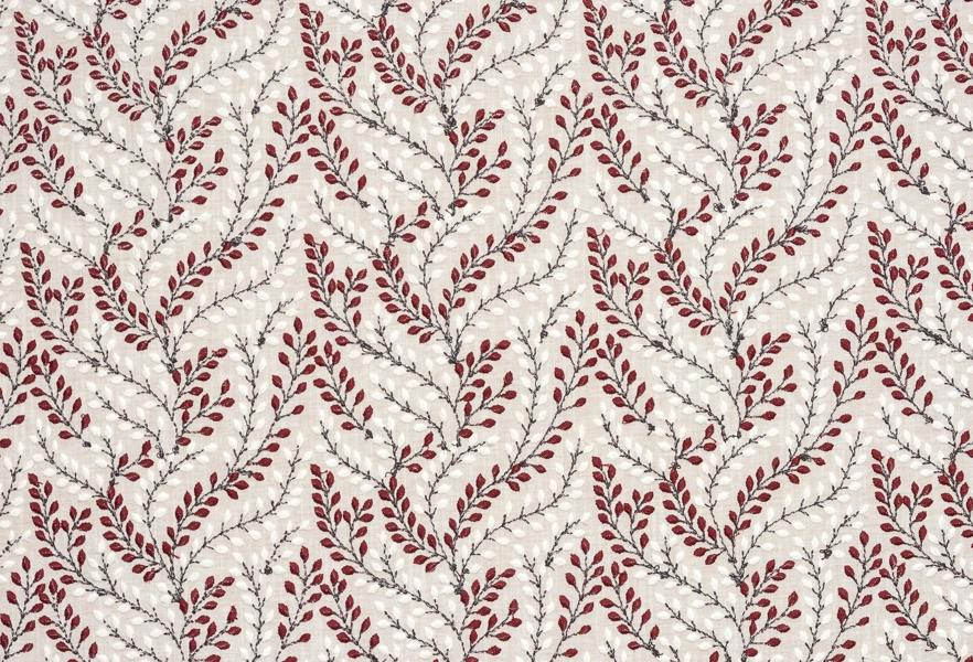 Sadie fabric close-up in Rosso