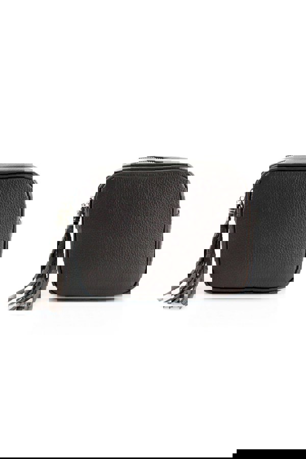 Kitise Tassel Charm Genuine Italian Leather Camera Handbag Crossbody Bag