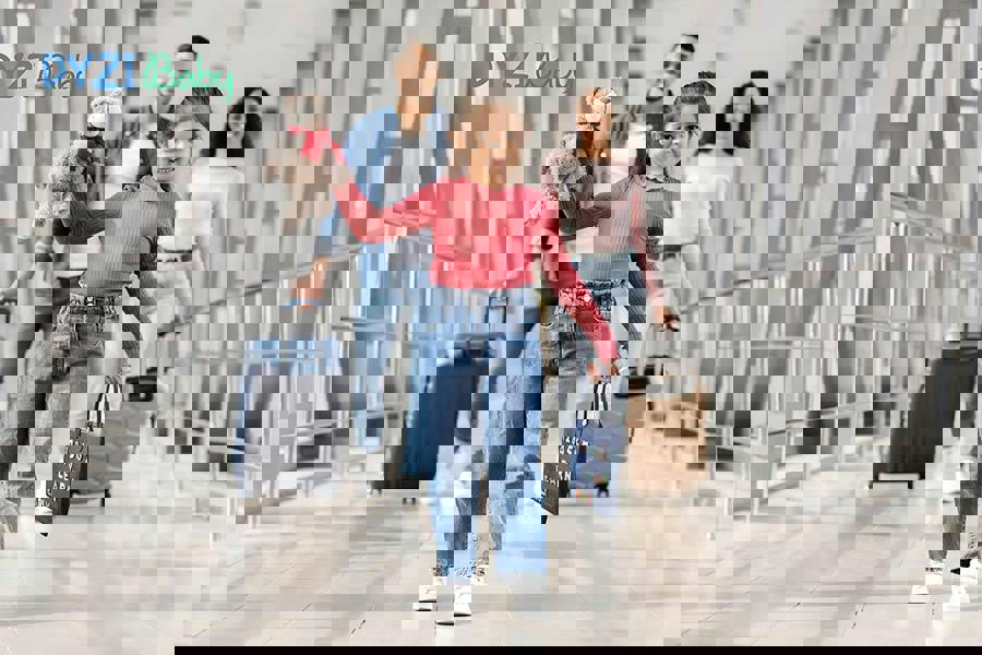 Dyzi Montessori Busy Board Sensory Learning Activity Toy Travel Portable Fabric