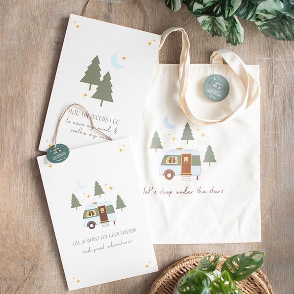 Serano Let's Sleep Under the Stars Caravan Polycotton Tote Bag