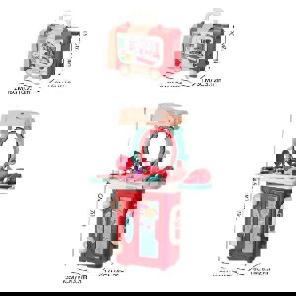 Joyful Bus Vanity Table for Kids Living and Home