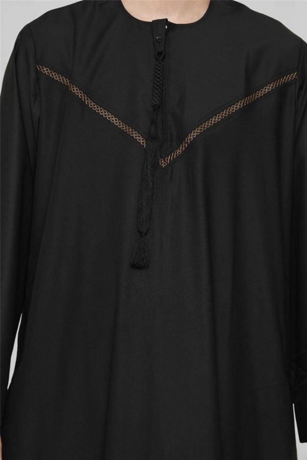Infinity Leather Men's Eid Moroccan Thobe Robe Djellaba Ramadan Eid Jubba- HM10