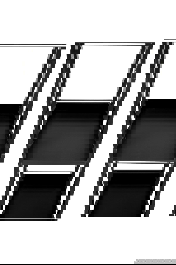 Living and Home 4 Tier Wooden Ladder Corner Bookcase