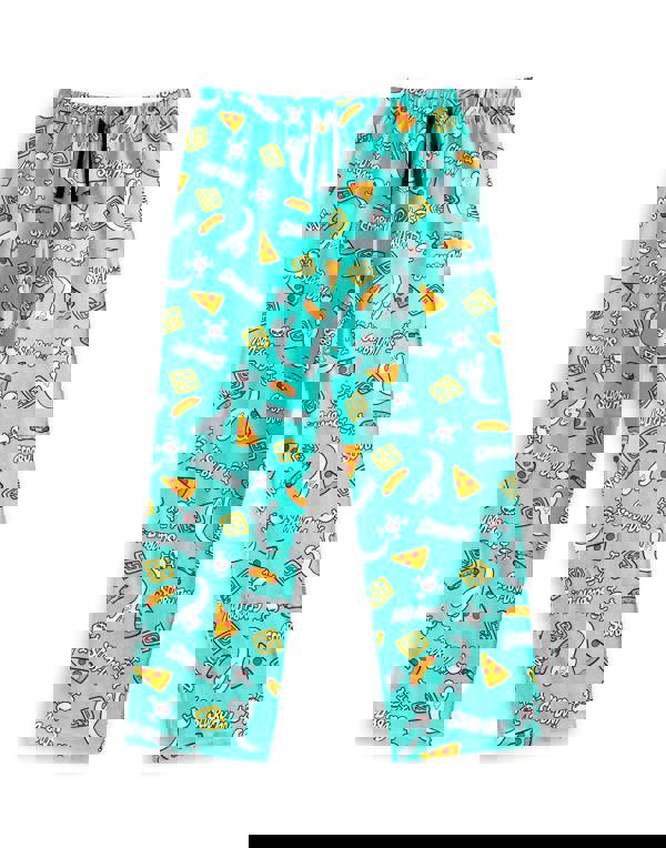 Scooby Doo Mens Black Character Short Sleeve Long Leg Pyjama Set