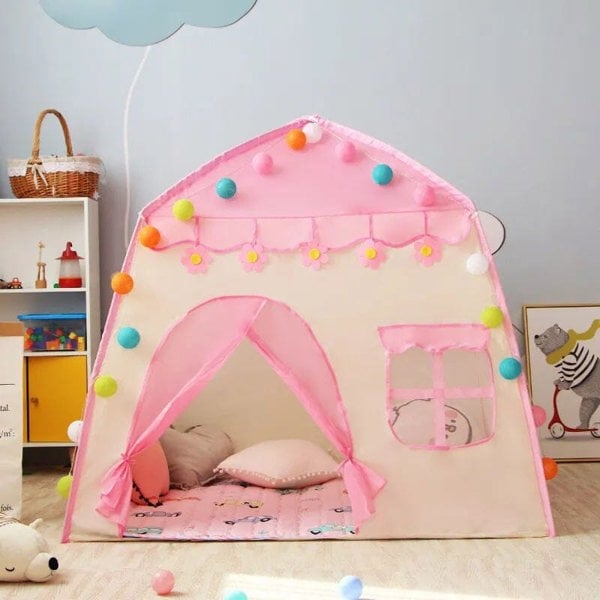 Dreamy Pink Castle Play Tent Living and Home