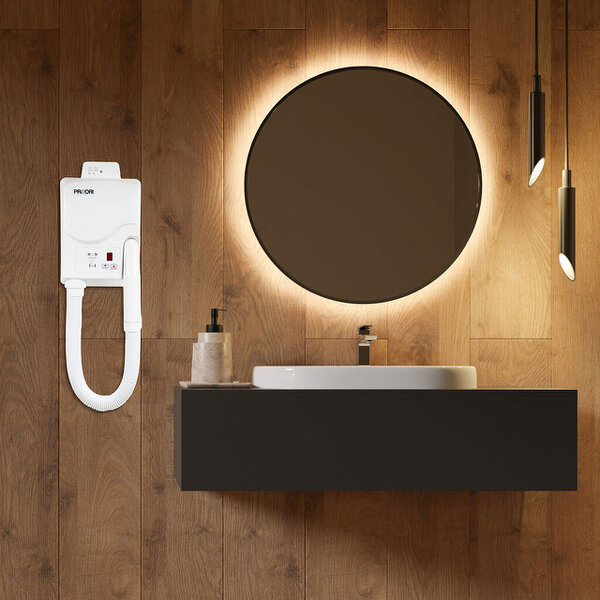 ProWashroom MYLEK Digital Body & Hair Dryers Wall-Mounted Hair Dryer with Shaver Sockets 5 Heat Settings