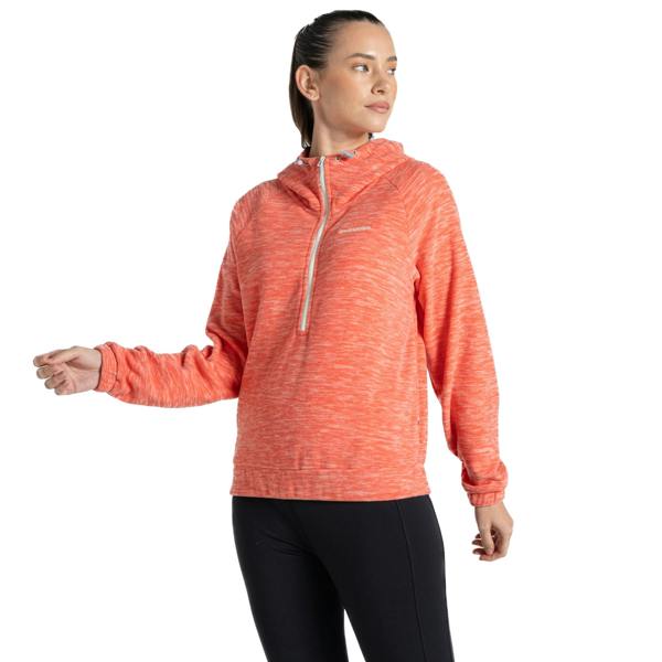 Craghoppers Womens/Ladies Esk Half Zip Fleece Top - Deep Coral - 