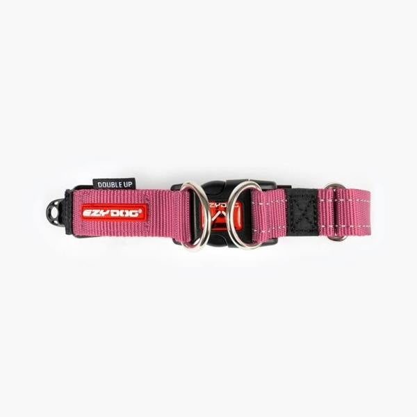 EzyDog Double Up Dog Collar in Pink