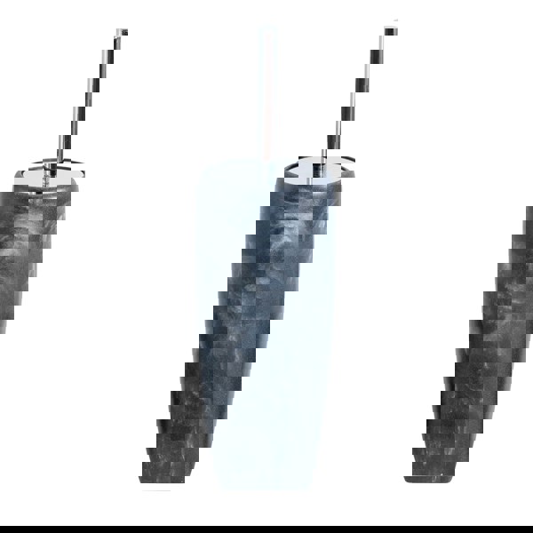 Showerdrape Octavia Grey Marble & Chrome Toilet Brush & Holder